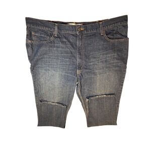 Levi Strauss 550 Relaxed Fit Men Jeans W44 L36 Dark Wash Denim